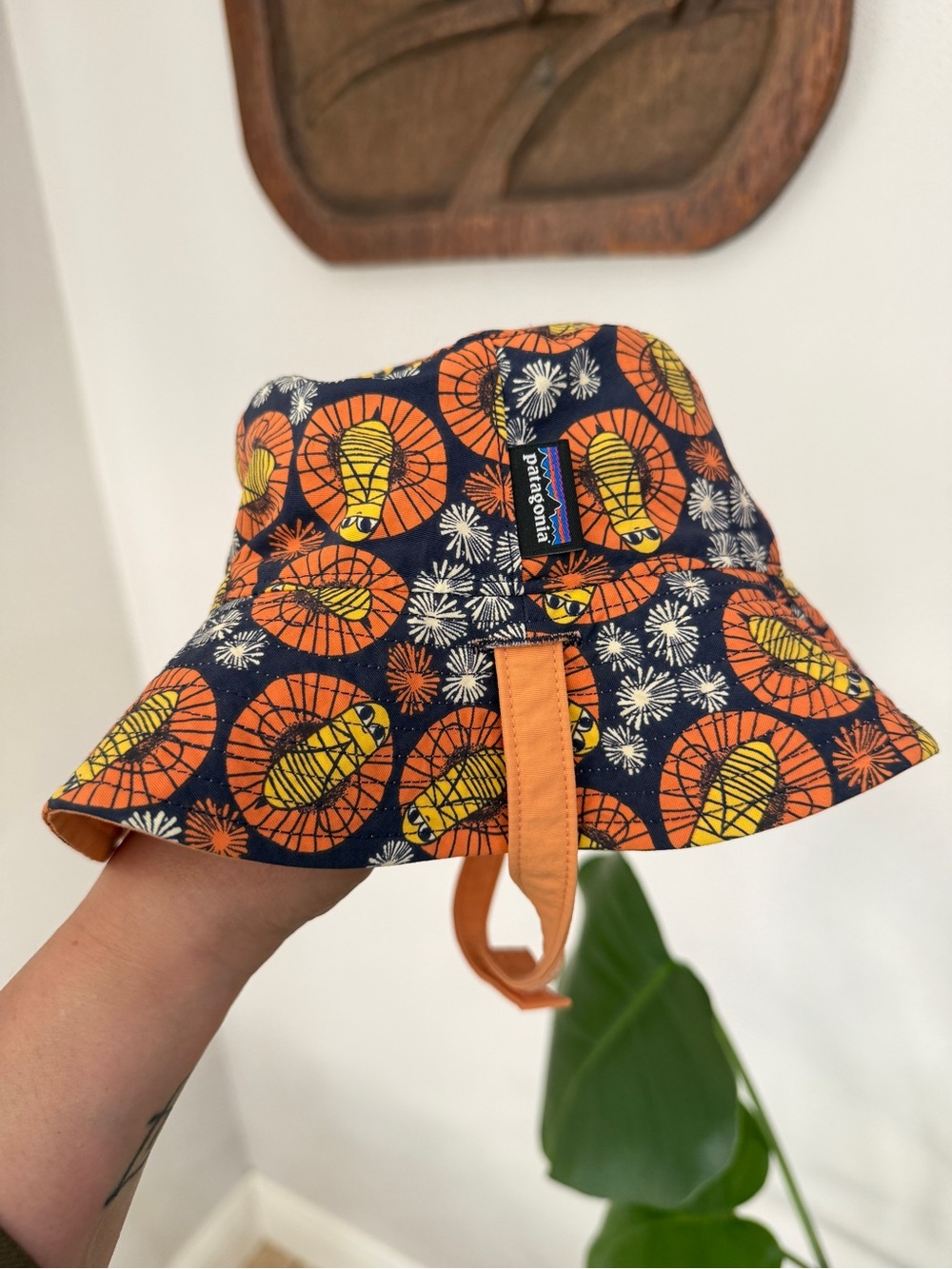 Patagonia Baby Reversible Sun Bucket Hat Firefly Print 6–12M